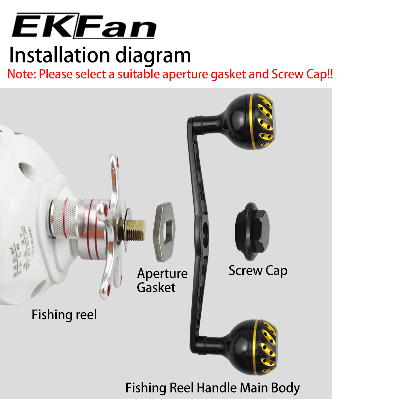 Spincast Reel - EKfan Manivela de Carrete de Pesca