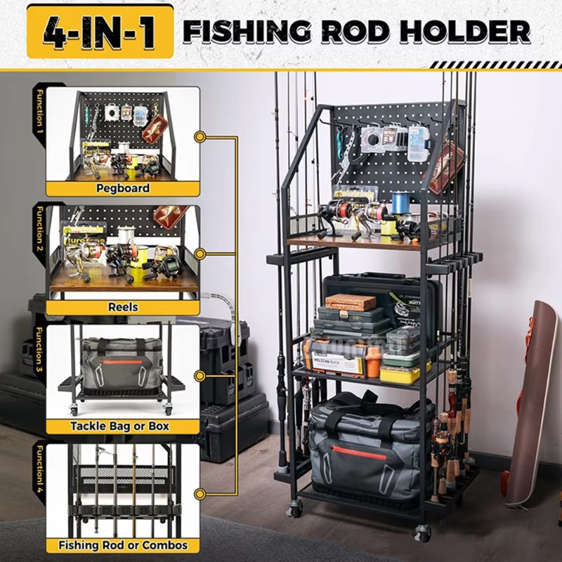 Estante para guardar equipos d - Conventional Reel reseña y precio